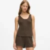 Waffle loungewear tank top