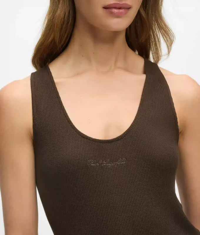 Waffle loungewear tank top