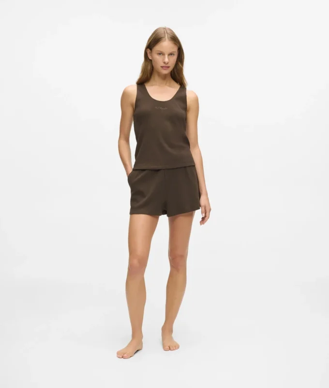 Waffle loungewear tank top