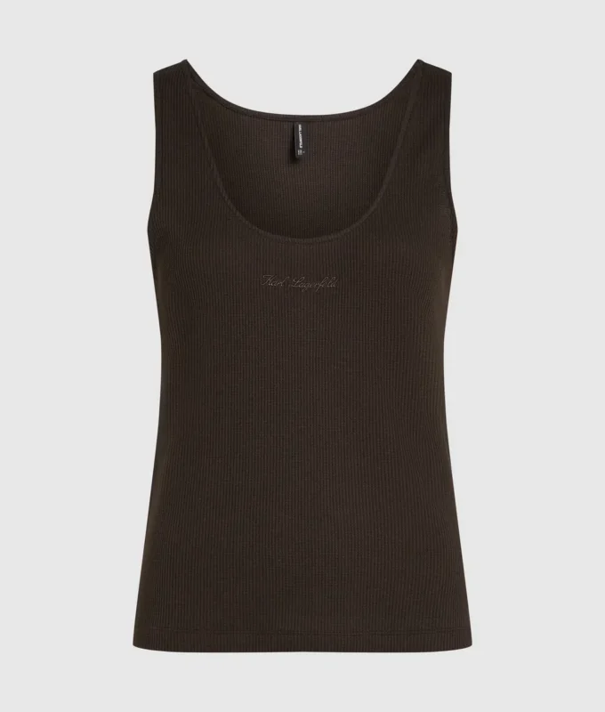 Waffle loungewear tank top