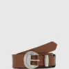 Western-inspirert belte med rund spenne