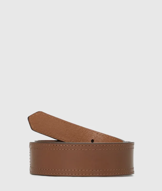 Western-inspirert belte med rund spenne