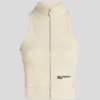 ZIP-FRONT SLEEVELESS TOP
